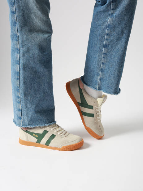 Sneakers Elan Uit Leder Gola Beige accessoires CLB538 ander zicht 1